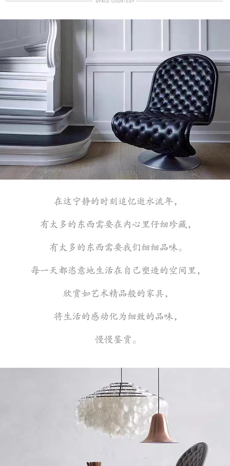 S-Shaped Designer Chair with Snake-Shaped Backrest - Taobao product photo 7