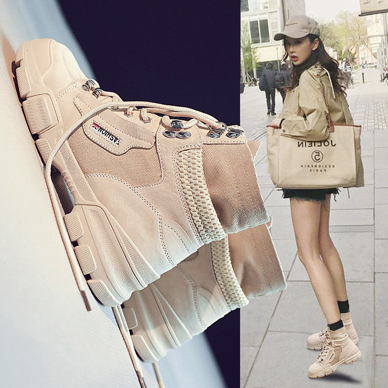 Martin boots women's shoes 2022 new spring and autumn single boots all-match net red British style short boots desert boots women's boots