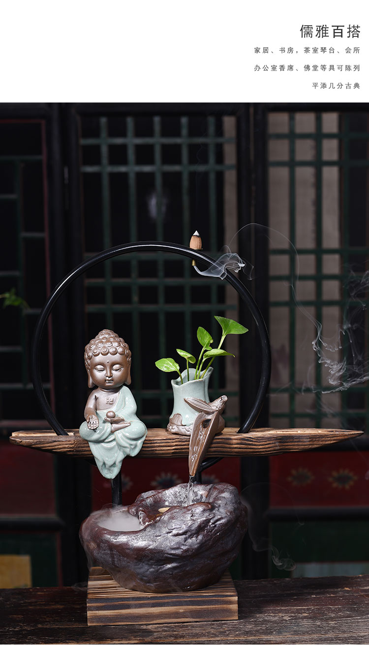 New Chinese style flower implement ceramic landscape water indoor home furnishing articles sitting room flowerpot flower other creative big container