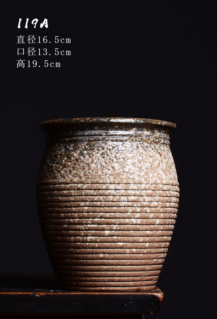 Extra large fleshy flowerpot coarse pottery mage old running the basin POTS cliff green plant pot high creative household basin