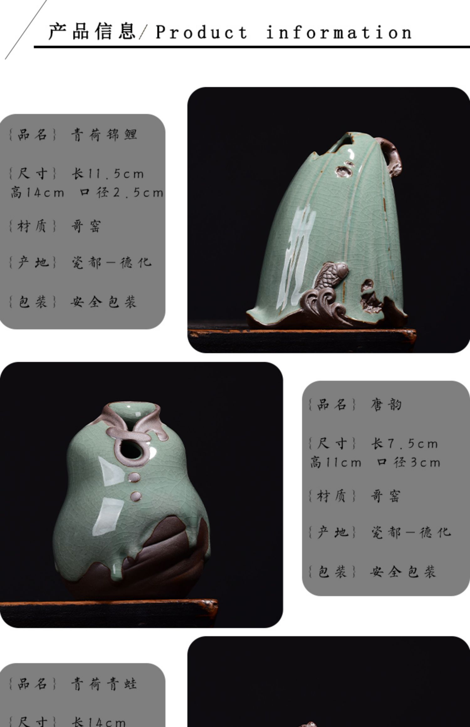 Bình hiện đại nhà sáng tạo phòng khách trang trí hoa trang trí thủ công màu xanh lá cây thủy canh container hoa chèn - Vase / Bồn hoa & Kệ chậu hoa nhỏ