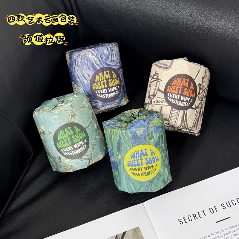 Natural Bamboo Pulp Rolling Paper with Artistic Ambiance, Eco-Friendly Art Packaging Sy-0649