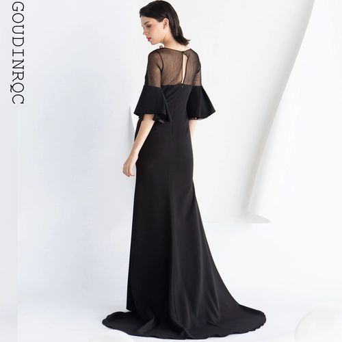 GOUDINRQC/古典青春 Длинный лонгслив, вечернее платье, европейский стиль