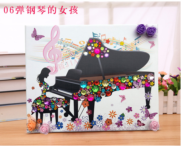 Trẻ em làm bằng tay sáng tạo DIY màu kim cương gói hoa vật liệu tự làm đồ chơi cho bé