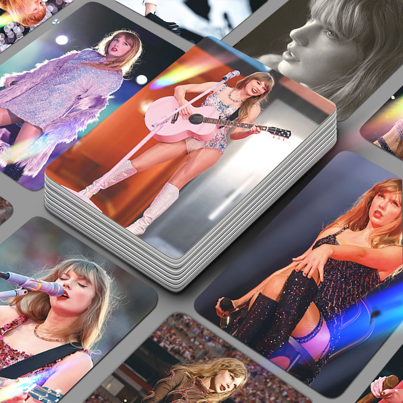 Taylor Swift Merchandise 55 Laser Cards 3inch Photo Box Set Card Album Birthday Gift Taylor Swift Merchandise 55 Laser Cards 3inch Photo Box Set Card Album Birthday Gift