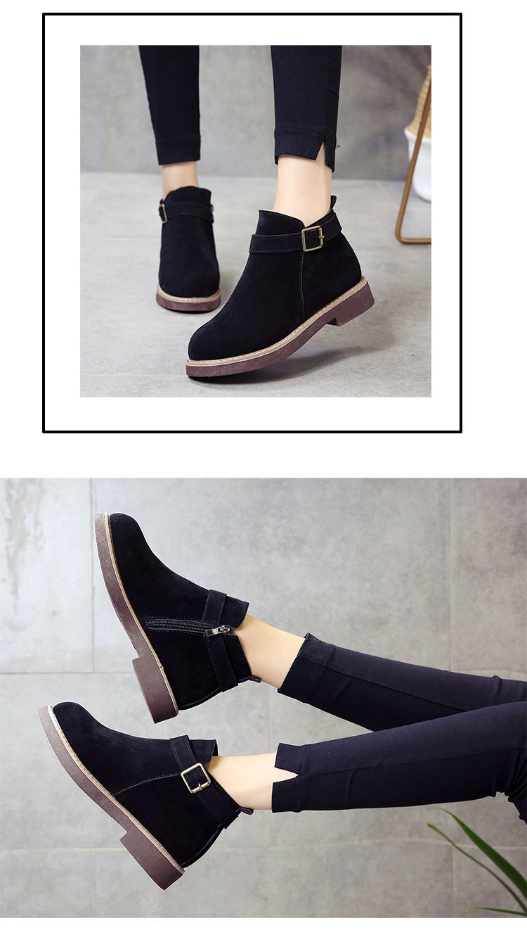 Giày cao cổ mùa thu và mùa đông 2018 của Anh boot nữ