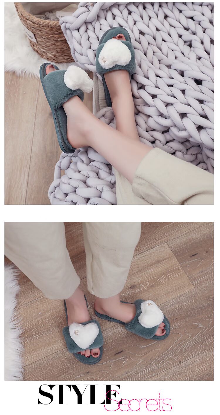 Dép cotton nữ mùa đông phẳng nhà mùa đông dễ thương trong nhà chống trượt mềm mại sang trọng dép gucci nữ đẹp