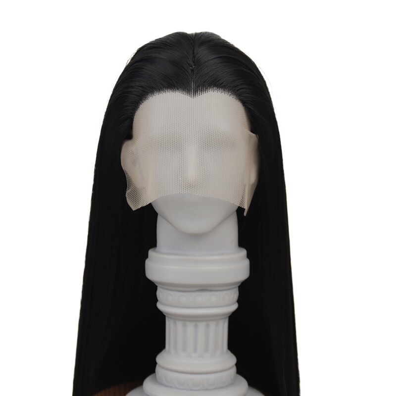 Li's Overseas Bjd Wig Hand-Crocheted Front Lace Single Point Side Part/Middle Part Long Hair Soft Silk Blank Wig Li's Overseas Bjd Wig Hand-Crocheted Front Lace Single Point Side Part/Middle Part Long Hair Soft Silk Blank Wig