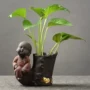 Sáng tạo nước xanh thủy bình bình nước nhà máy màu tím cát nhỏ hoa chậu chậu trang trí phòng khách trang trí nhà - Vase / Bồn hoa & Kệ lọ hoa bàn tay phật