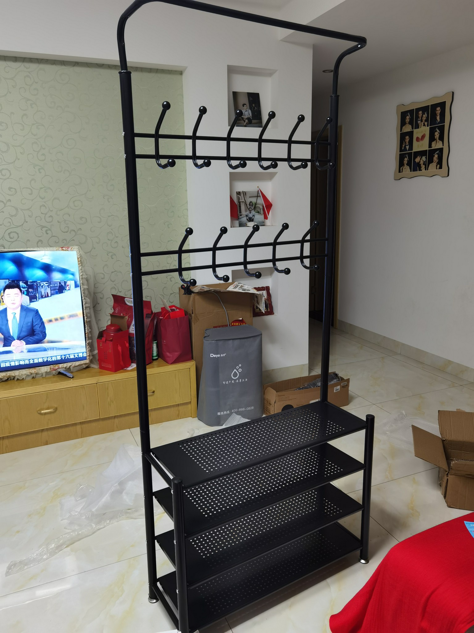 Floor Hanger Living-room Rack Rack Rack Rack Shelve Rack Multifunction Hanging Hanger Sub Minima Modern Bedroom Cloakhat Rack