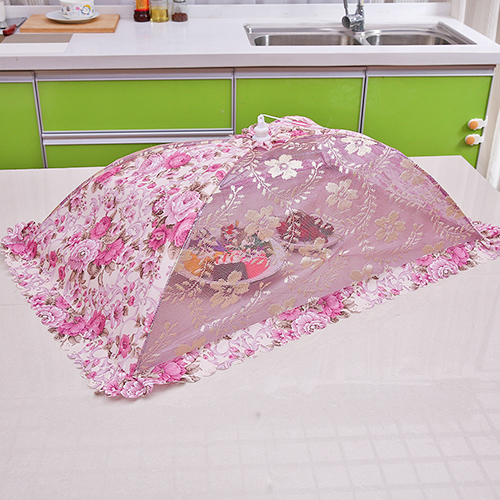 Rice Vegetable Cover Vegetable Hood Anti-mosquito cover Umbrella Hood Sub can be folded Home Large Number of table dust-proof mesh hood Cuts