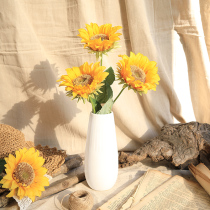 Simulation of sunflower sunflowers chrysanthemum bundles of fake flowers dried flowers living room table ornaments home decoration flower art