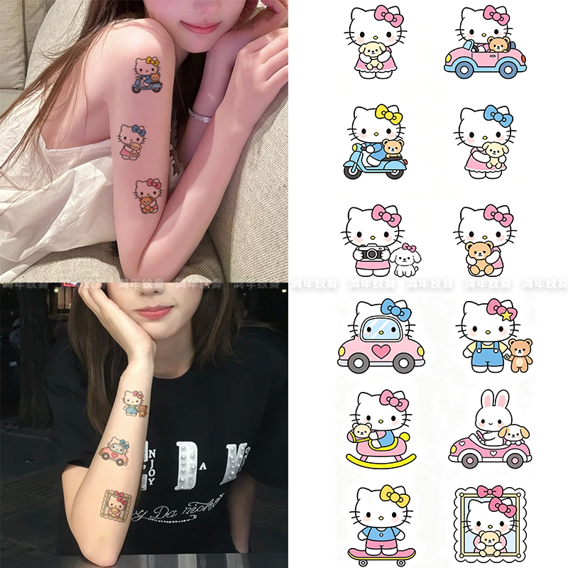 Sweet, Cool, Soft and Cute Kitty Cat Tattoo Stickers, Cartoon Cute Wrist and Arm Waterproof Stickers, ins Fun Stickers for Students and Girls Sweet, Cool, Soft and Cute Kitty Cat Tattoo Stickers, Cartoon Cute Wrist and Arm Waterproof Stickers, ins Fun Stickers for Students and Girls