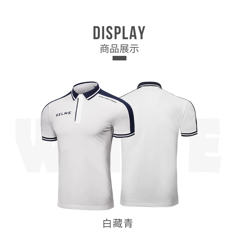 KELME Kalmy Thể Thao POLO Áo 2018 Mới Ngắn Tay Áo T-Shirt Kinh Doanh Bình Thường Polo Shirt Đội Tuyển Bóng Đá Dịch Vụ