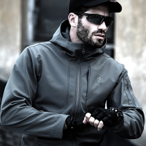 Eagle Claw Action Soft Shell Submachine Clothing Male Windproof waterproof and breathable Tactical soft shell clothes jacket gapped warm jacket