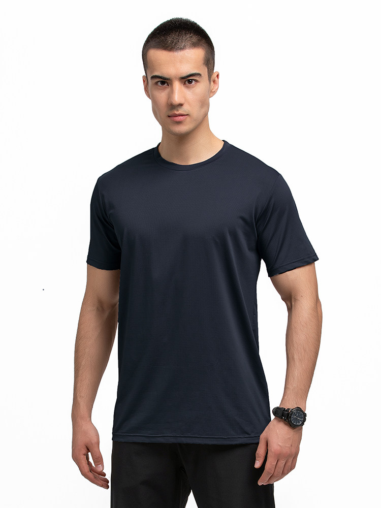 Eagle Claw Action Male Short Sleeve Round Neckline Quick Dry T-shirt Invisible Wind summer outdoor elastic breathable quick dry round collar T-shirt