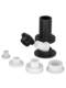 Shaft sleeve insulated column nylon gasket plastic plastic washer T-shaped step concave bushing hinged window glass sheath