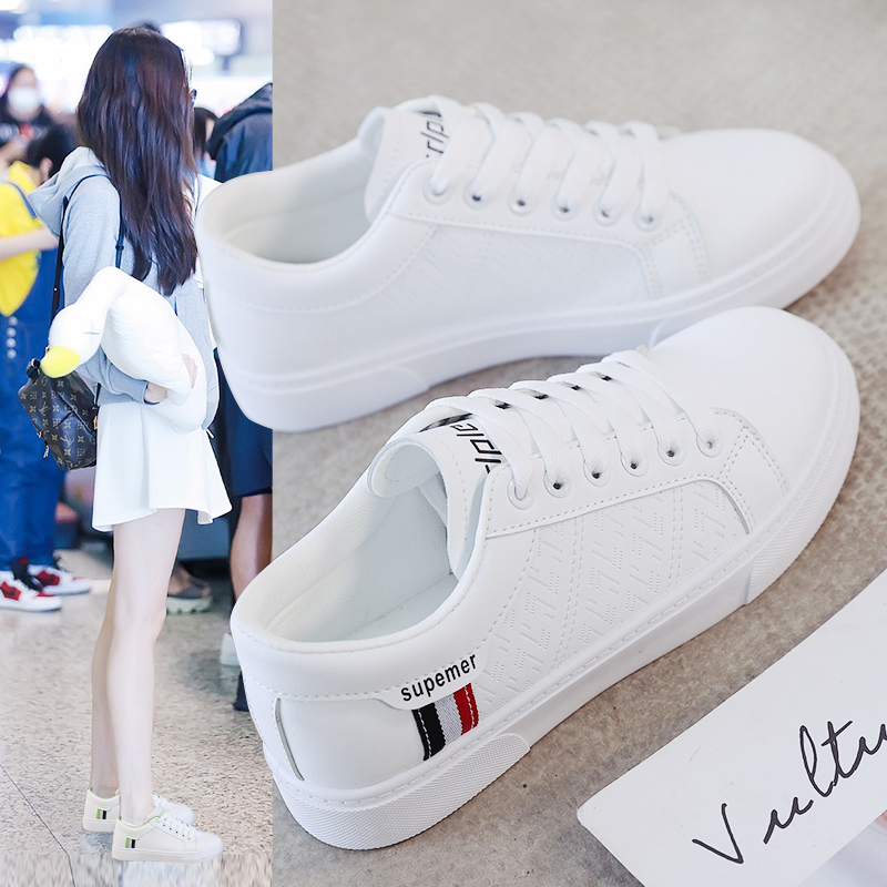 Women's Shoes 2026 New Popular Casual Shoes Versatile Women's Sneakers White Sneakers Women's Spring Flat Sneakers Trendy Shoes