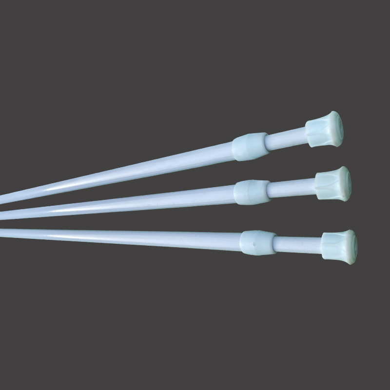 Telescopic rod free punching door curtain small curtain free clothes drying rod bathroom multifunctional wardrobe telescopic rod hanging rod