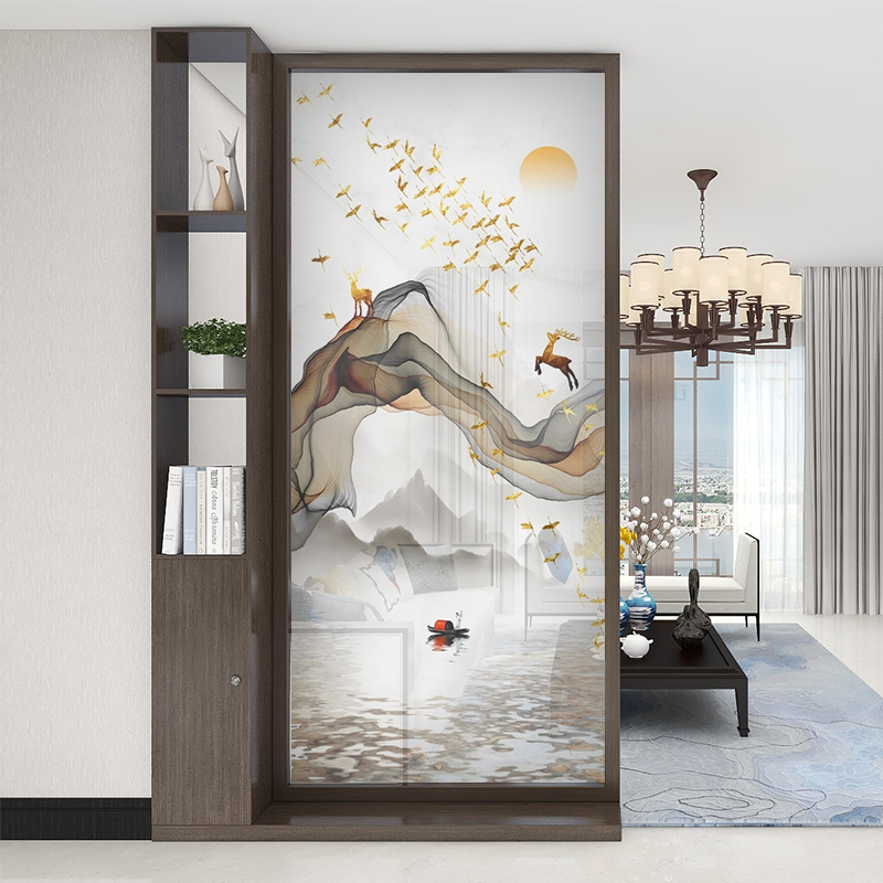 Custom-made Chinese solid wood Entry into the household Closed Cabinet Screen Partition Wall Living-room Living Room Sheltering home office Objects Decoration Racks