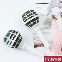 Wedding wedding car supplies bride holding flower holding new flower packaging plastic with mud container bouquet making DIY material