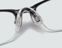 (Qingmu chrysanthemum)metal frame glasses Adult children one-piece airbag Nose pad screwdriver glasses non-slip cover