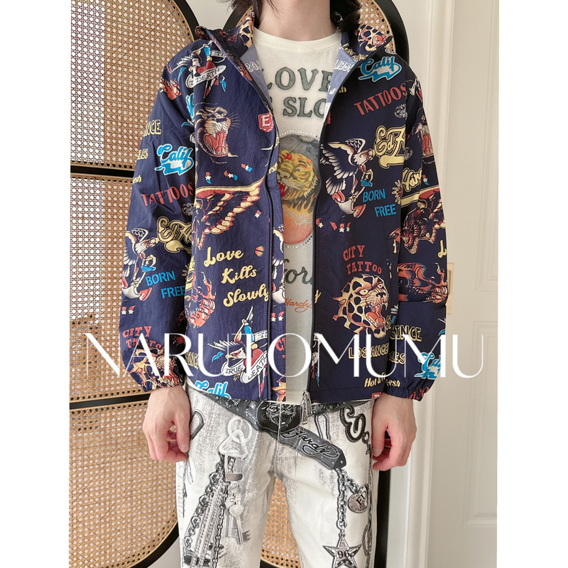 Ed Hardy All-Over Print Jacket for Men, Global Purchase, 26 Summer 06