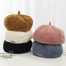 Childrens Bailey hat Korean baby painter hat autumn and winter thick girl fashion Bud hat Boy pumpkin hat tide