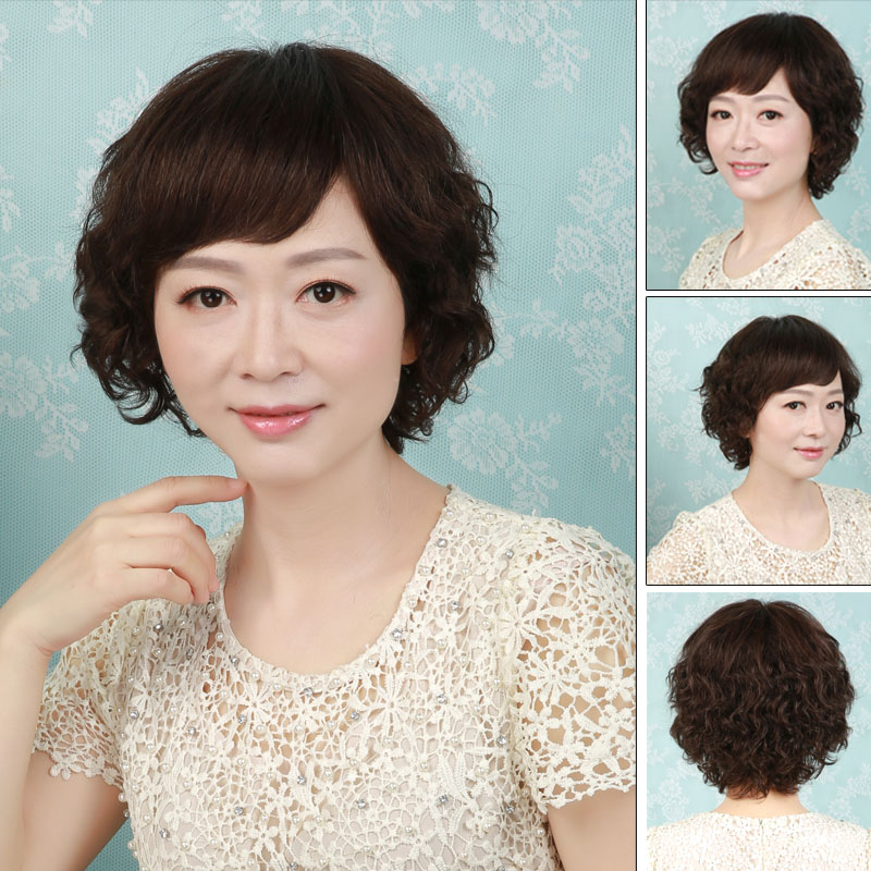 Rose Rain Mother Wig Female Top Confession Scalp Real Hair Wigs