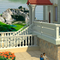 Bottle column balcony railing cement fence mold villa European Roman column handrail mold building room template