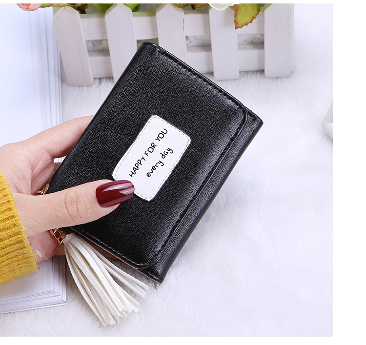 Ví nữ 2018 mới dành cho nữ đoạn ngắn Phiên bản tiếng Nhật và tiếng Hàn của ví nhỏ dễ thương tươi dành cho sinh viên ví da cá sấu