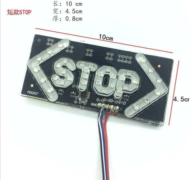 Xe máy 12V xe điện LED lái phanh ánh sáng đuôi tấm biển số tấm biển chống ánh sáng cảnh báo phía sau bảng chống nước bóng đèn xe máy future
