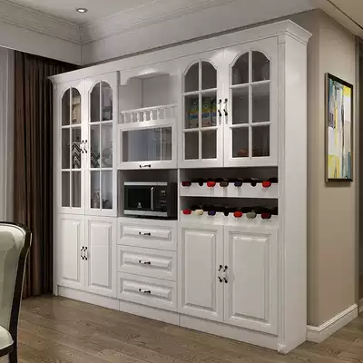 Simple modern dining cabinet European food Cabinet dining room Bowl plate cabinet whole cabinet wine cabinet wine cabinet side cabinet living room wine cabinet