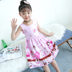 Trẻ em 2019 Summer cô gái ăn mặc tinh khiết bông Medium Child Version Hàn Quốc Yangqi chúa Vest Thin bé váy. 