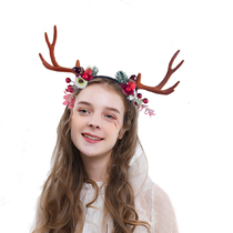 Christmas decorations Mori antler hair hoop head buckle New Year wedding photography Net red photo props Christmas gifts