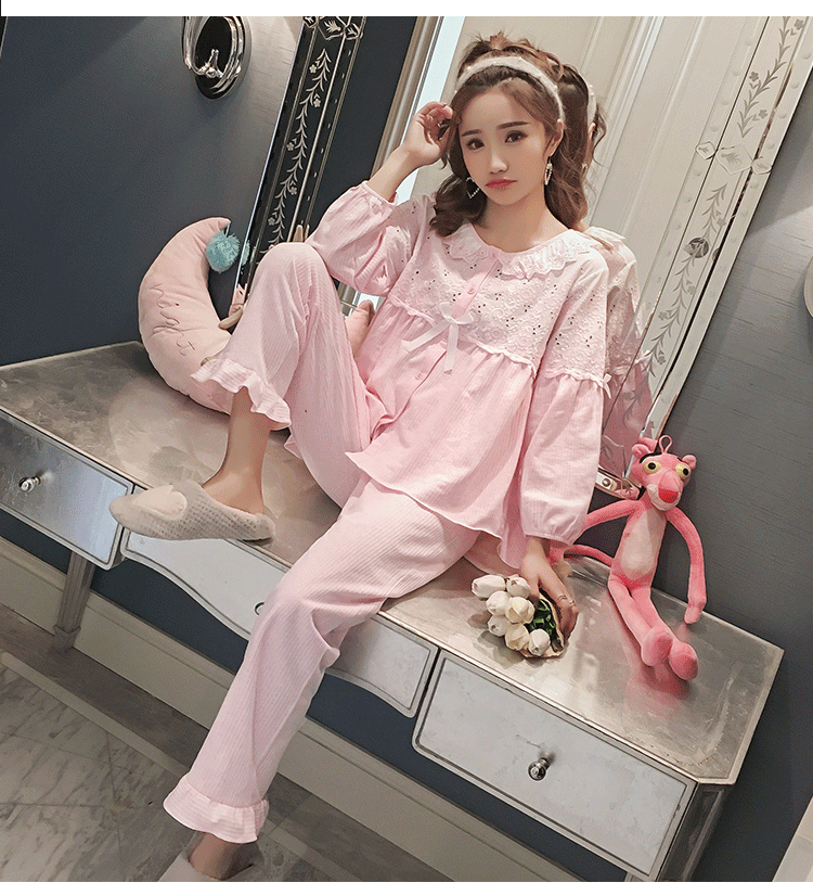 Pyjama pour femme MA FUN en Coton à manches longues - Ref 2987716 Image 18