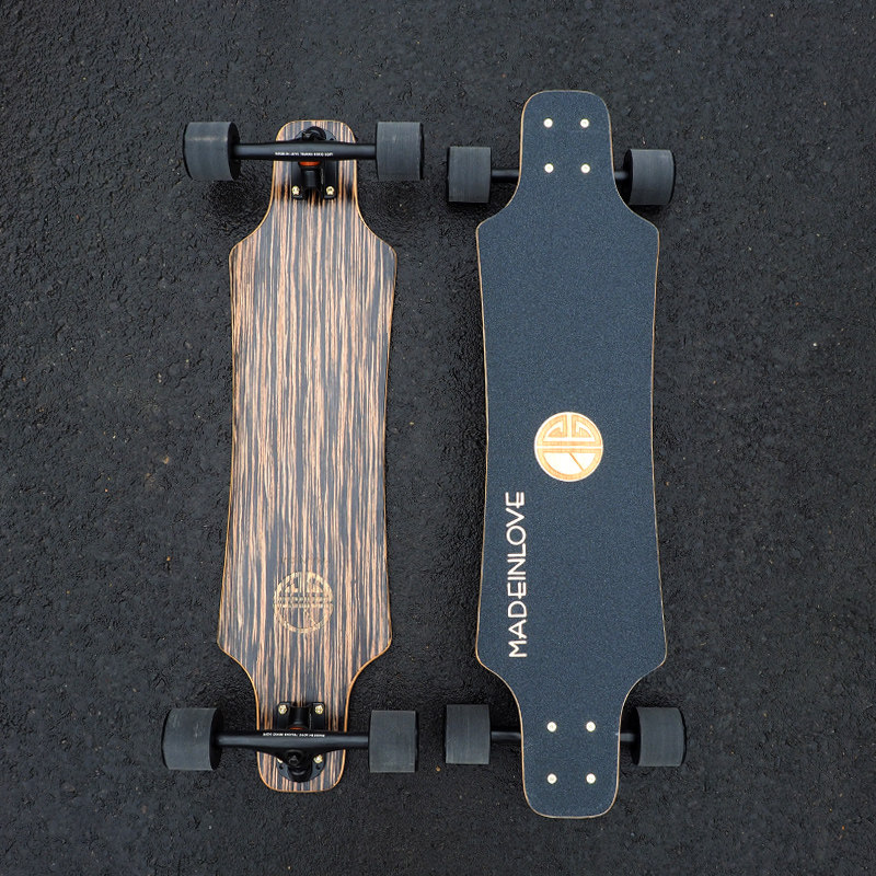 Hong Kong MADE IN LOVE longboard land surfboard Road Board mini long board transport mini skateboard