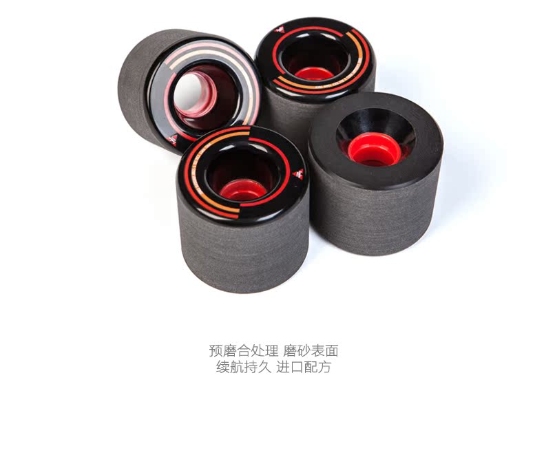 ZOMBIE đường ván trượt bánh xe dài bảng nhảy bánh xe 78A 63MM bánh xe xuống dốc chải bánh xe đường phố - Trượt băng / Trượt / Thể thao mạo hiểm mini scooter