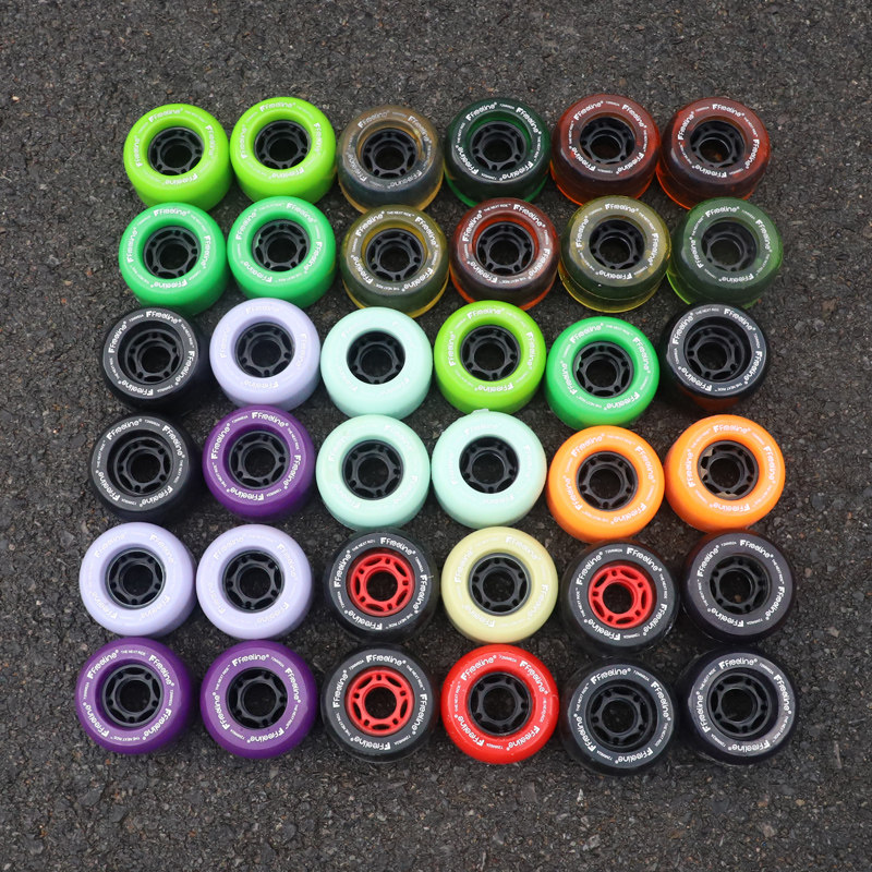 Freeline Skateboard High Bomb Silent Brushed Street Wheel Small Fish Plate Double Teething STEP BRUSH STREET WHEEL ROAD WHEELS SHOCK ABSORBING HIGH SPEED