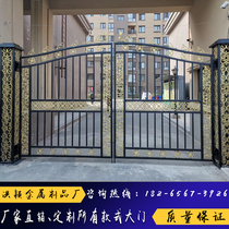 European-style iron gate iron door courtyard door villa door garden door garden door residential anti-rust door galvanized small door