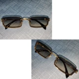 Брендовые ретро модные трендовые солнцезащитные очки в стиле хип-хоп подходит для мужчин и женщин на солнечной энергии, европейский стиль, градиент