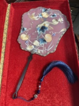 Melon Field Wrong Banquet Shanting Hanfu Moxi Joint Model Tongshan Fengguan Shaped Group Fan National Style Embroidered Dance Palace Fan Gift