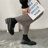 Осенние туфли для кожаной обуви в английском стиле, универсальная подходит с юбкой, зимняя флисовая обувь, коллекция 2021, в британском стиле