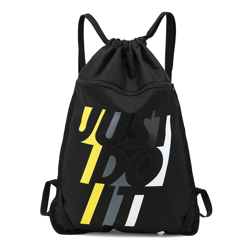 Bundle pocket drawstring backpack men's and women's outdoor sports simple folding fitness storage bag football bag swimming bag