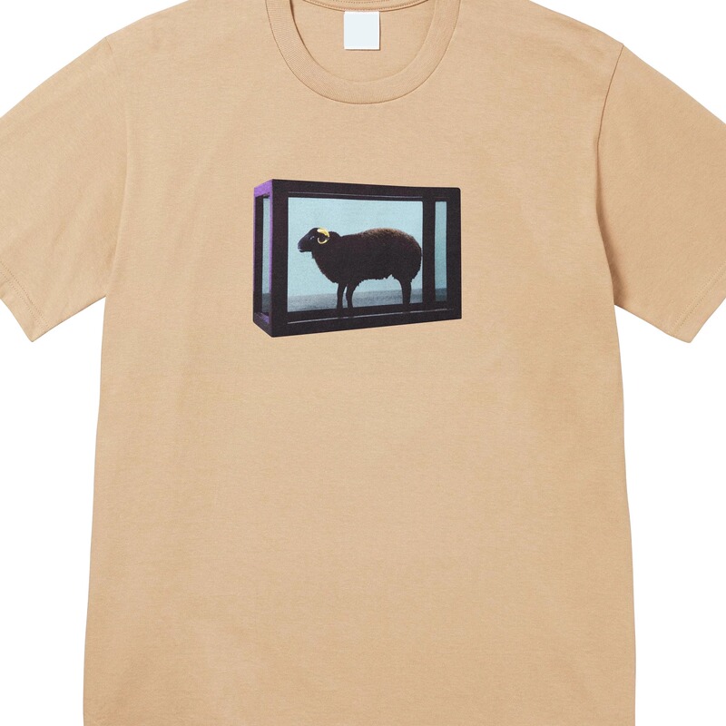 25Ss Damien Hirst Tee Artist Joint Goat and Sheep Short-Sleeved T-Shirt for Men and Women