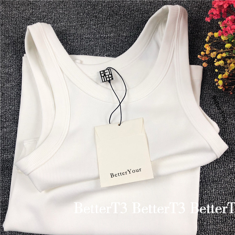 Nordic Pure Cotton Versatile Asymmetrical Slim-Fit Tank Ribbed Racerback Vest for Women, Suitable for Layering or Wearing as Outerwear in American Style Nordic Pure Cotton Versatile Asymmetrical Slim-Fit Tank Ribbed Racerback Vest for Women, Suitable for Layering or Wearing as Outerwear in American Style