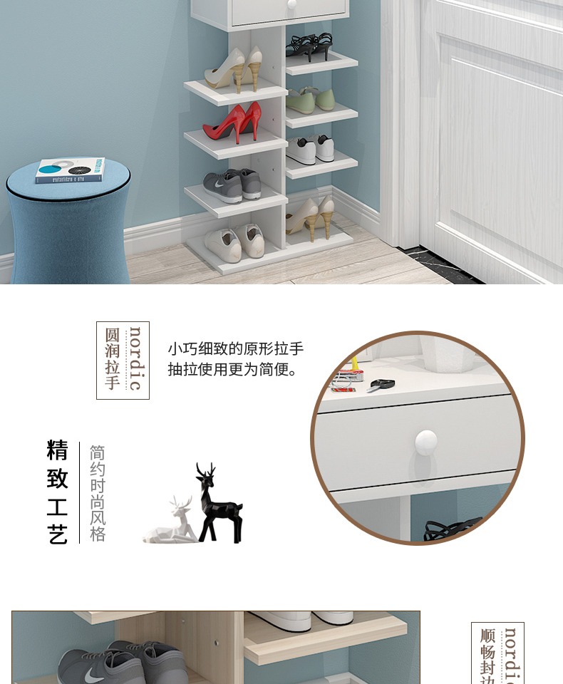 Giá giày đơn giản đặc biệt nhiều lớp tiết kiệm không gian gia đình tủ giày nhà kinh tế công suất lớn cửa nhỏ giá giày nhỏ - Kệ kệ sách treo tường giá rẻ