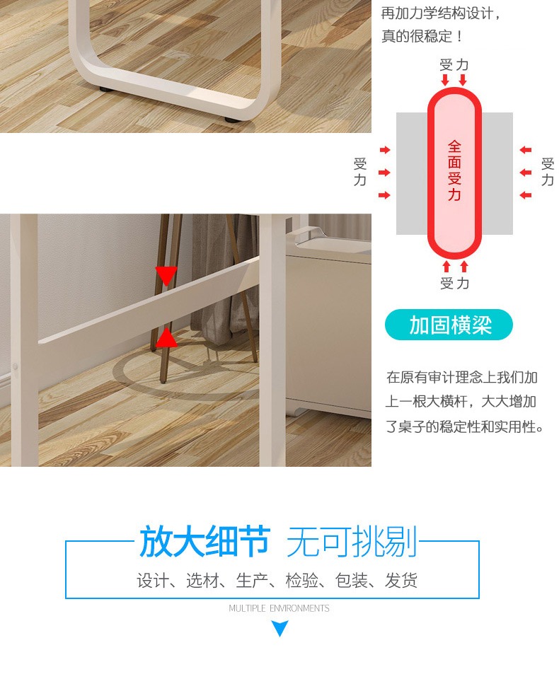 Bàn máy tính đơn giản để bàn tại nhà phòng ngủ học sinh viết bàn đôi bàn đơn giản IKEA - Bàn bàn gỗ xếp