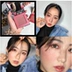 Lettering Blush NyceMakeup Flower Box Blush Cream Apricot Brightening Skin Color Nude Makeup Rouge Powder Sữa Tea Bean Paste - Blush / Cochineal má hồng the saem Blush / Cochineal