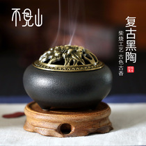Incense burner ceramic antique small sandalwood pan incense burner household tea ceremony indoor for Buddha incense aroma diffuser